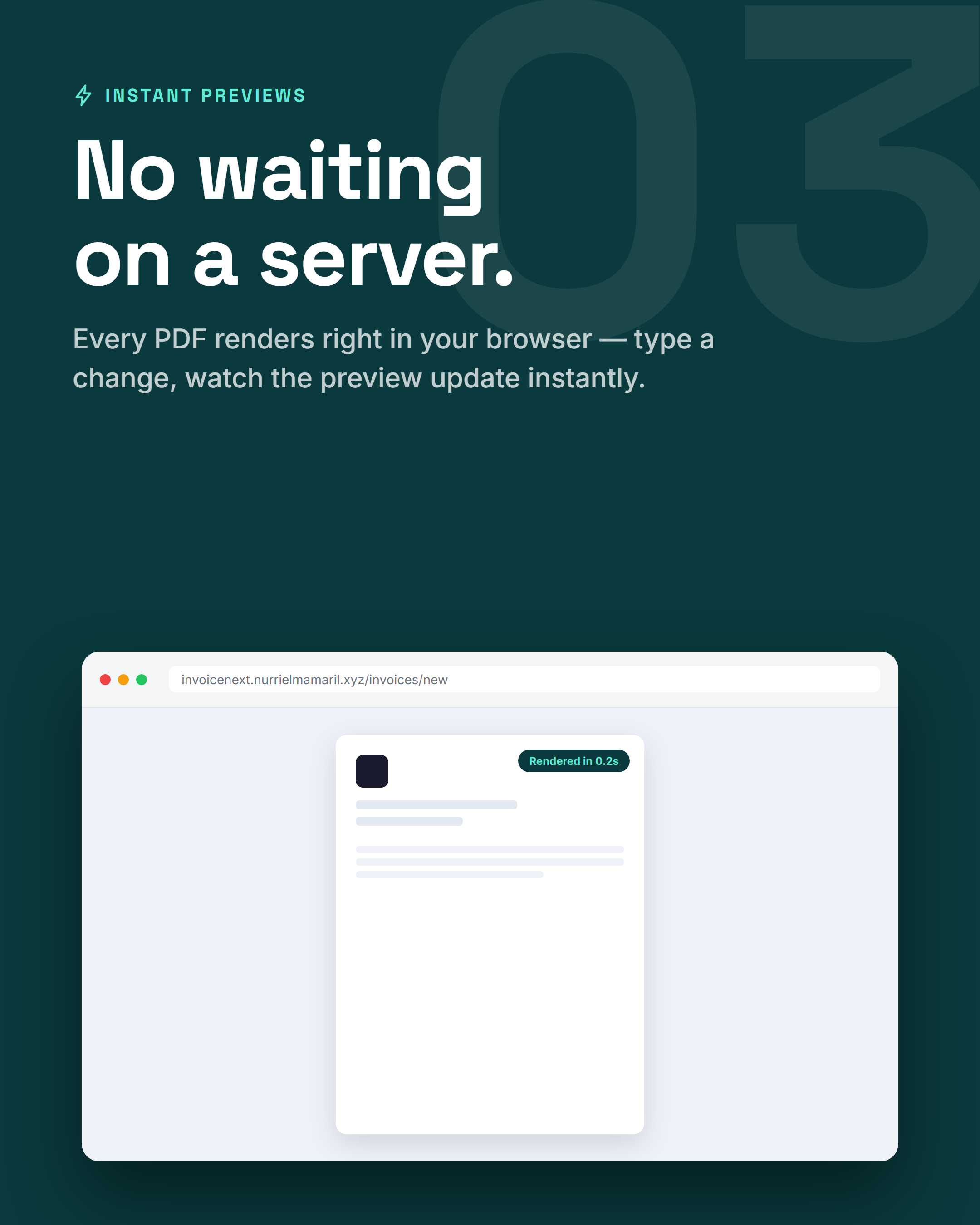 Instant client-side PDF previews